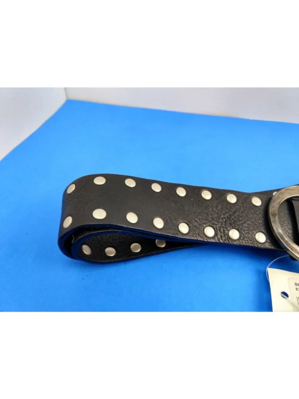 Women's Genuine Leather WCM New York Studded Rivet Belt NWT Size Large